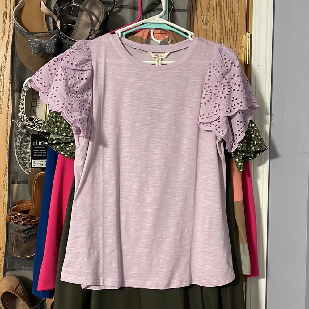 Matilda Jane Lilac Garden Tee Medium NWT